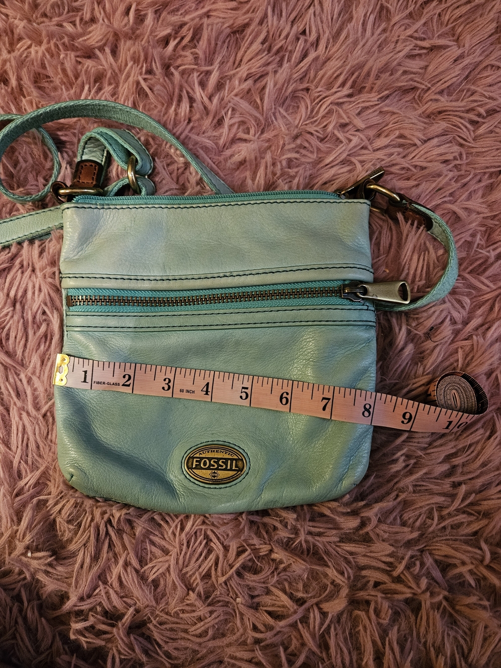 Fossil✨️Mini Explorer Crossbody - Turquoise - Picture 8 of 9